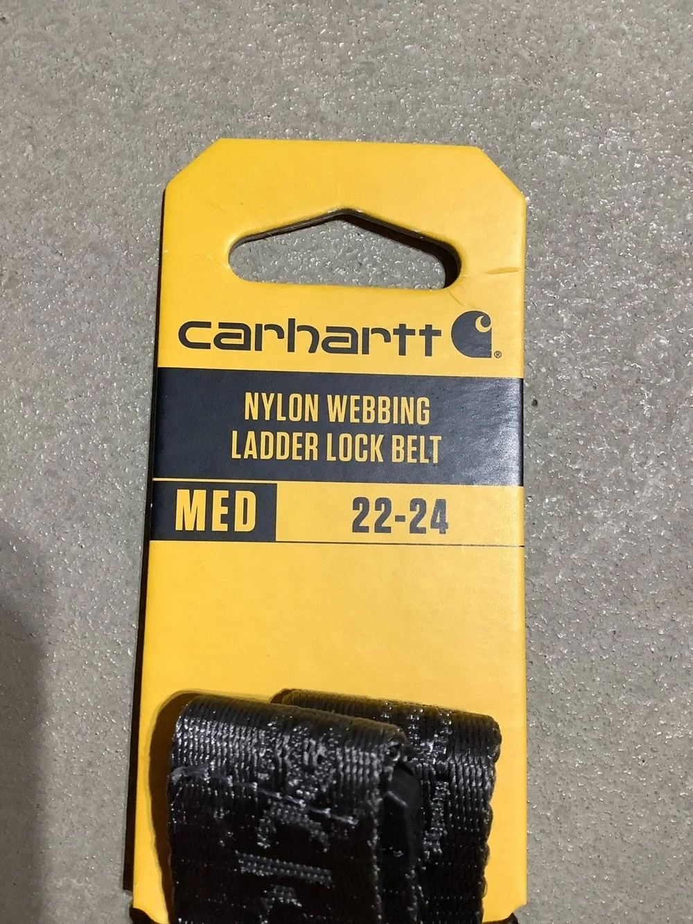 Carhartt grey nylon ladder lock belt